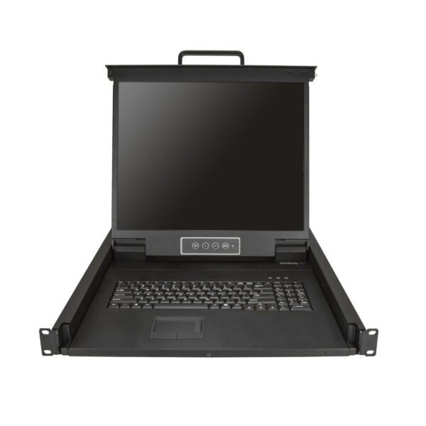 StarTech.com Single Port KVM Rack Console, KVM Switch met 19" LCD Scherm voor Server Rack, Universele 1U LCD KVM Lade met Kabel - Afbeelding 6