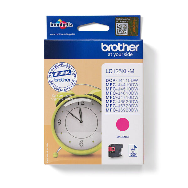 Brother LC125XLM inktcartridge 1 stuk(s) Origineel Magenta