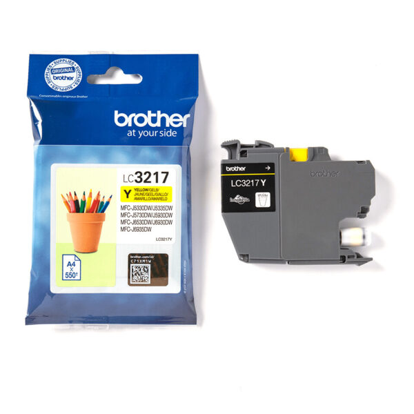 Brother LC3217Y inktcartridge 1 stuk(s) Origineel Geel - Afbeelding 3