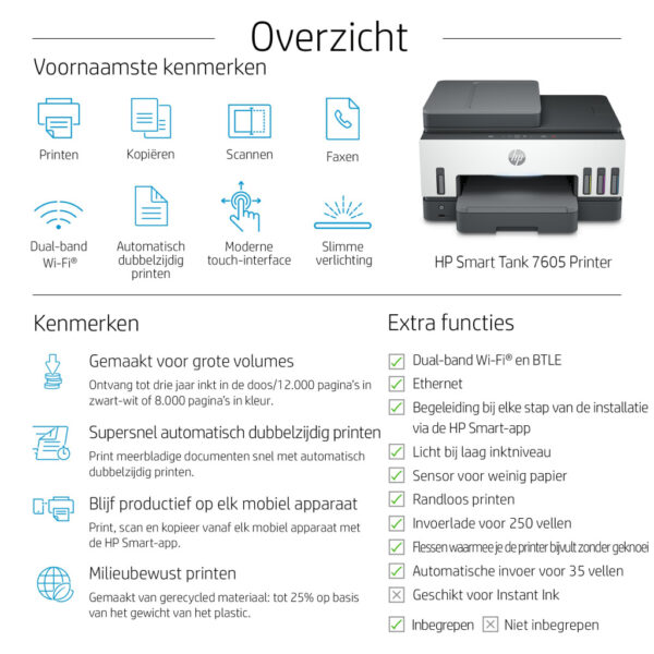 HP Smart Tank 7605 All-in-One - Afbeelding 8