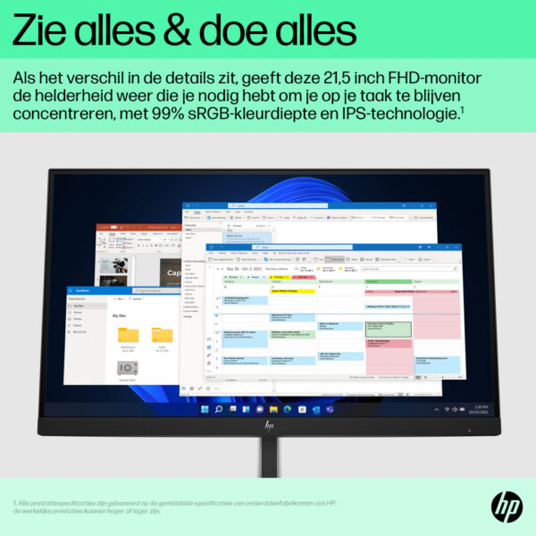 HP E-Series E22 G5 FHD-monitor - Afbeelding 4