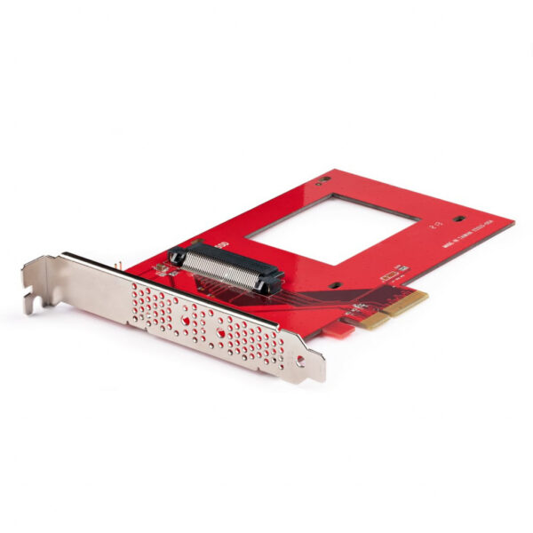 StarTech.com U.3 naar PCIe Adapter Kaart, PCIe 4.0 x4 Adapter voor 2.5" U.3 NVMe SSDs, SFF-TA-1001 PCI Express Uitbreidingskaar