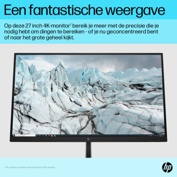 HP E-Series E27k G5 4K USB C-monitor - Afbeelding 6