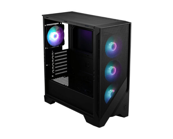 MSI MAG FORGE 320R AIRFLOW computerbehuizing Micro Tower Zwart, Transparant - Afbeelding 2