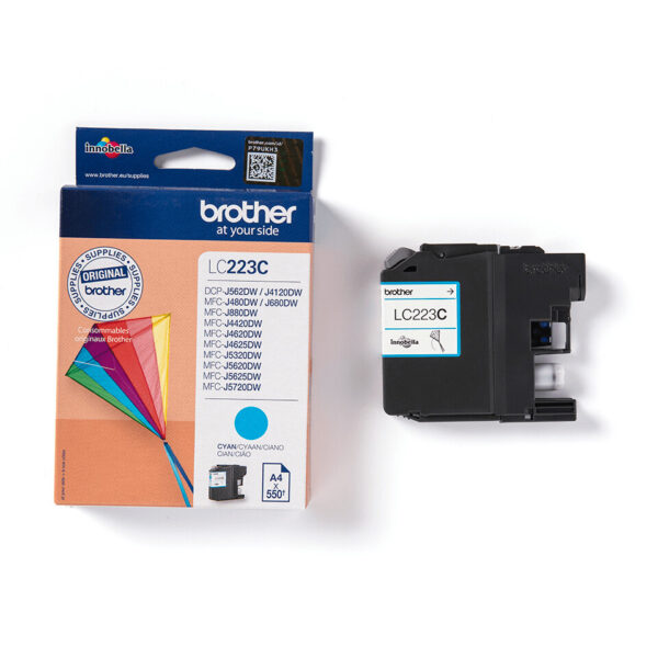 Brother LC223C inktcartridge 1 stuk(s) Origineel Cyaan - Afbeelding 3