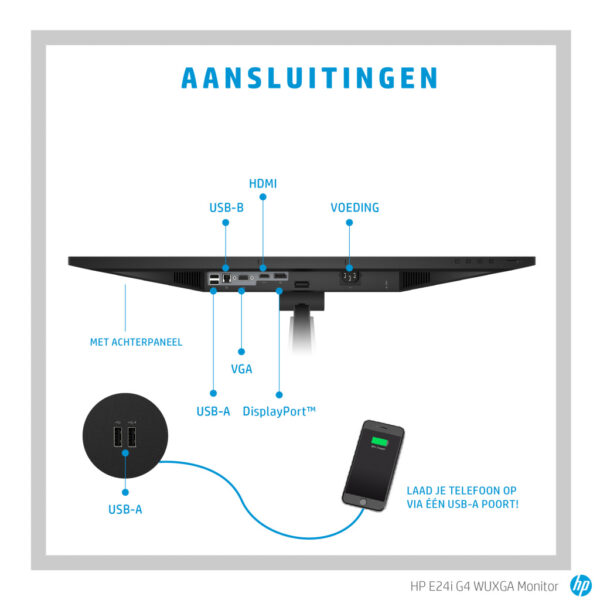 HP E-Series E24i G4 WUXGA-monitor - Afbeelding 9