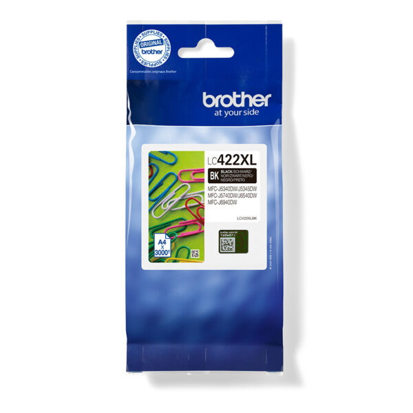 Brother LC422XLBK inktcartridge 1 stuk(s) Origineel Zwart