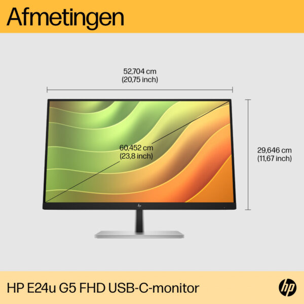 HP E24u G5 FHD USB C-monitor - Afbeelding 10