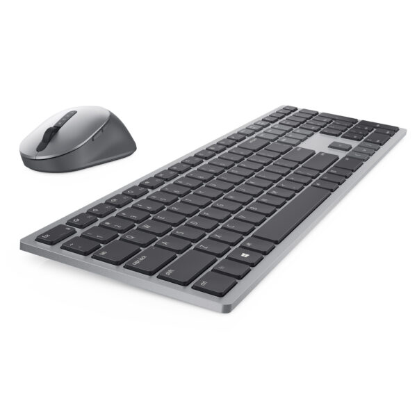 DELL KM7321W toetsenbord Inclusief muis Kantoor RF-draadloos + Bluetooth AZERTY Belgisch Grijs, Titanium - Afbeelding 3