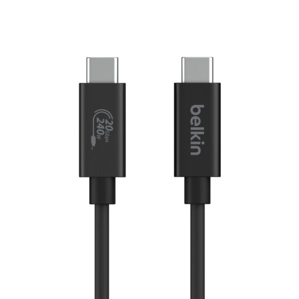 Belkin INZ004BT2MBK USB-kabel USB4 Gen 2x2 2 m USB C Zwart - Afbeelding 4