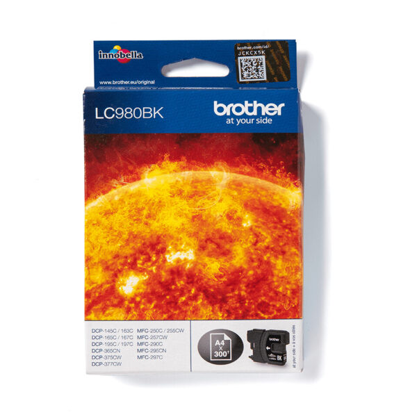 Brother LC980BK inktcartridge 1 stuk(s) Origineel Zwart