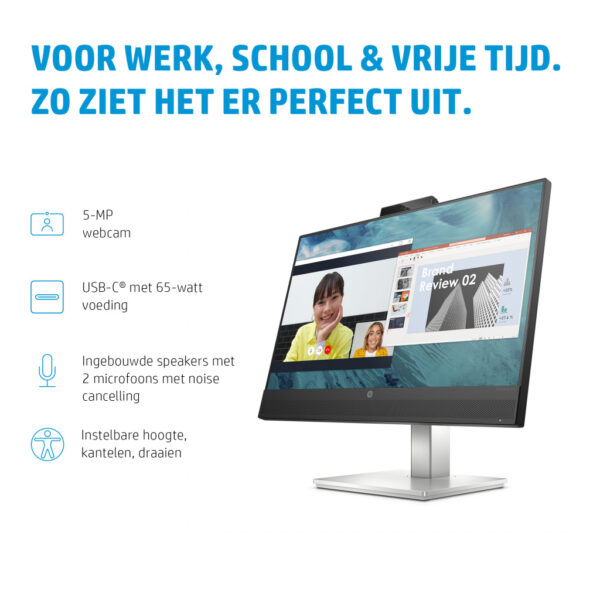 HP E24m G4 FHD USB-C conferentiemonitor - Afbeelding 2