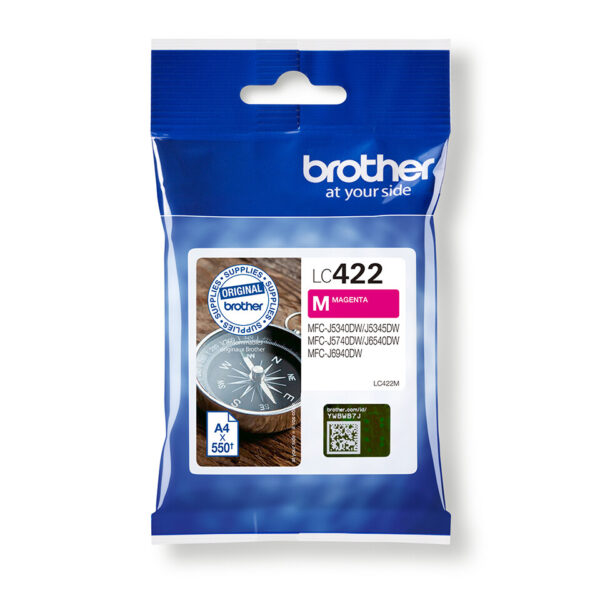 Brother LC422M inktcartridge 1 stuk(s) Origineel Magenta