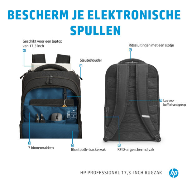 HP Professional 17,3-inch rugzak - Afbeelding 9