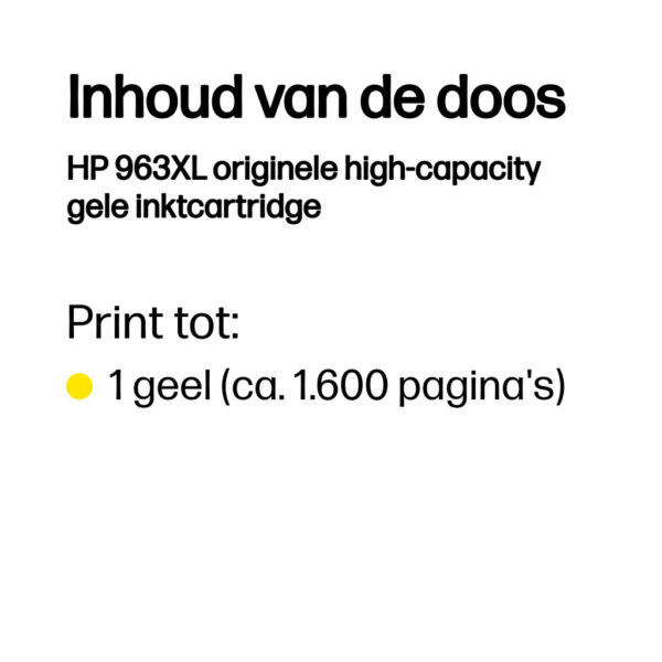 HP 963XL originele high-capacity gele inktcartridge - Afbeelding 10