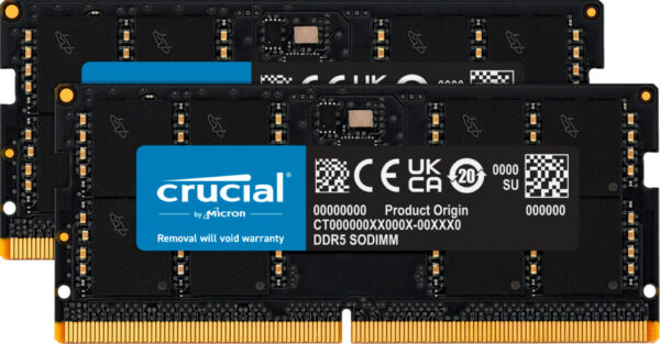 Crucial CT2K48G56C46S5 geheugenmodule 96 GB 2 x 48 GB DDR5 5600 MHz