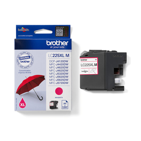 Brother LC225XLM inktcartridge 1 stuk(s) Origineel Magenta - Afbeelding 3