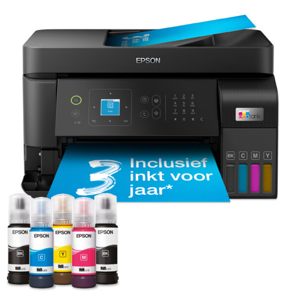 Epson EcoTank ET-4810 A4 multifunctionele Wi-Fi-printer met inkttank, inclusief tot 3 jaar inkt - Afbeelding 2