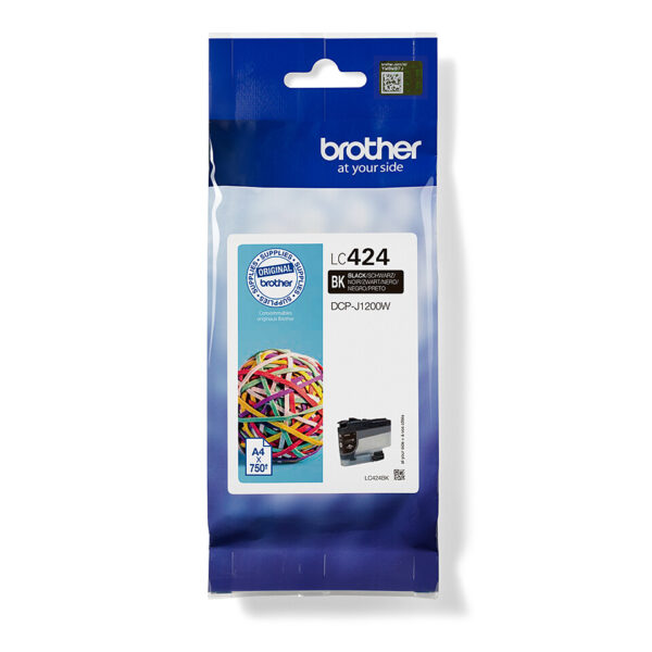 Brother LC424BK inktcartridge 1 stuk(s) Origineel Zwart