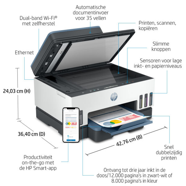 HP Smart Tank 7306 All-in-One - Afbeelding 3