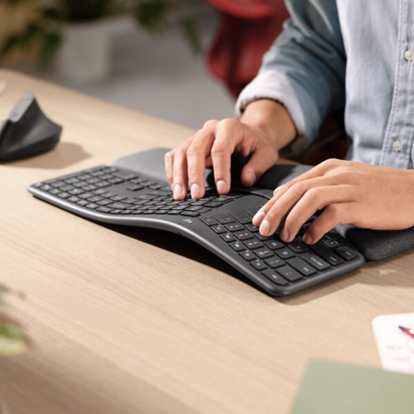 Logitech K860 for Business toetsenbord Kantoor Bluetooth Zwitsers Grafiet - Afbeelding 4