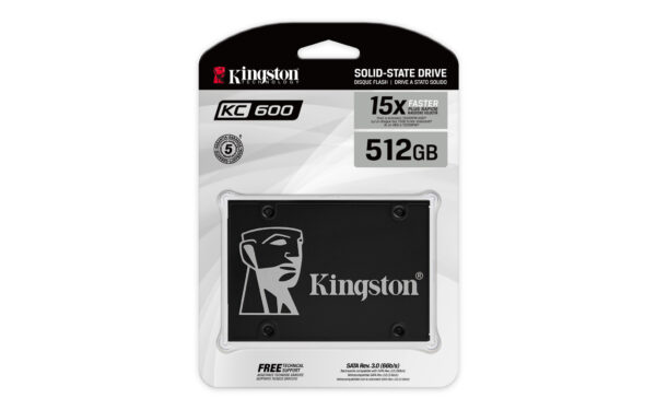 Kingston Technology 512G SSD KC600 SATA3 2.5" - Afbeelding 4