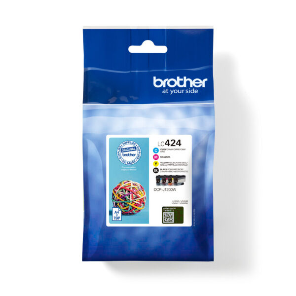 Brother LC424VAL inktcartridge 4 stuk(s) Origineel Zwart, Cyaan, Magenta, Geel