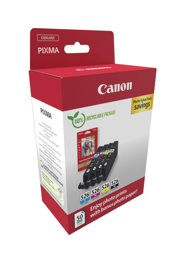 Canon 4540B019 inktcartridge 4 stuk(s) Origineel Zwart, Cyaan, Magenta, Geel - Afbeelding 2