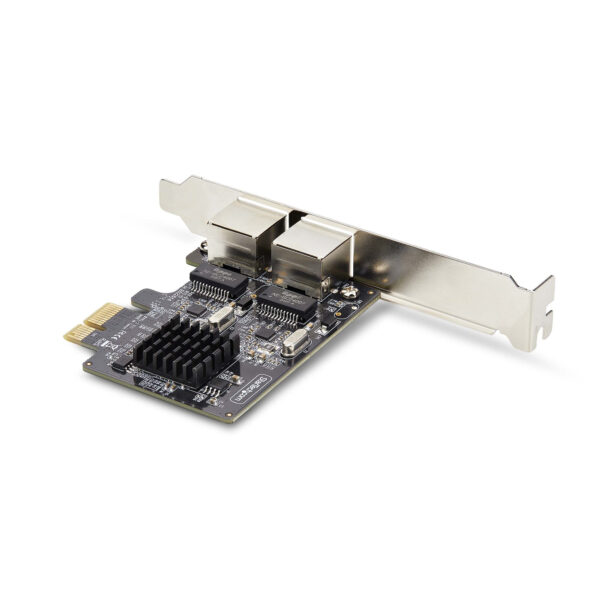 StarTech.com 2-Port Gigabit PCIe Ethernet Adapter Kaart, 1Gbps PCIe Netwerkkaart, 10/100/1000Mbps PCI Express NIC, Dual Realtek - Afbeelding 2