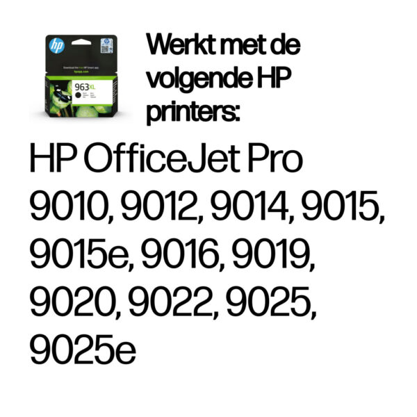 HP 963XL originele high-capacity zwarte inktcartridge - Afbeelding 9