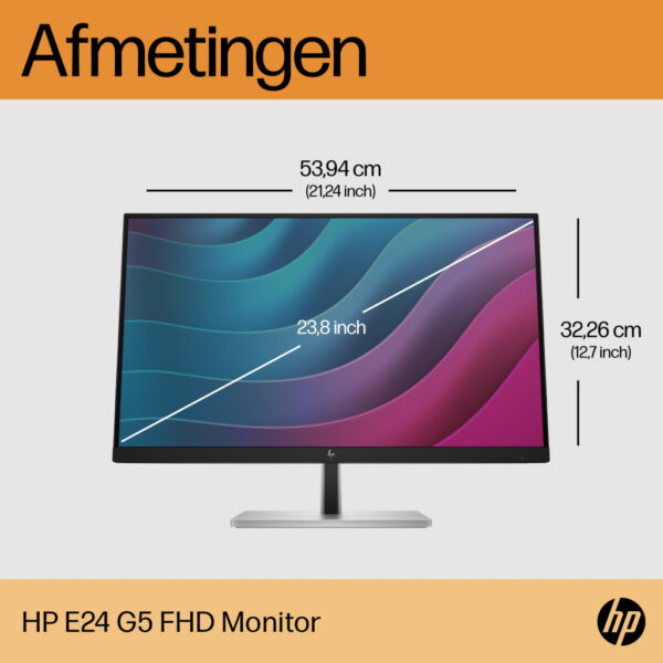 HP E-Series E24 G5 FHD-monitor - Afbeelding 3