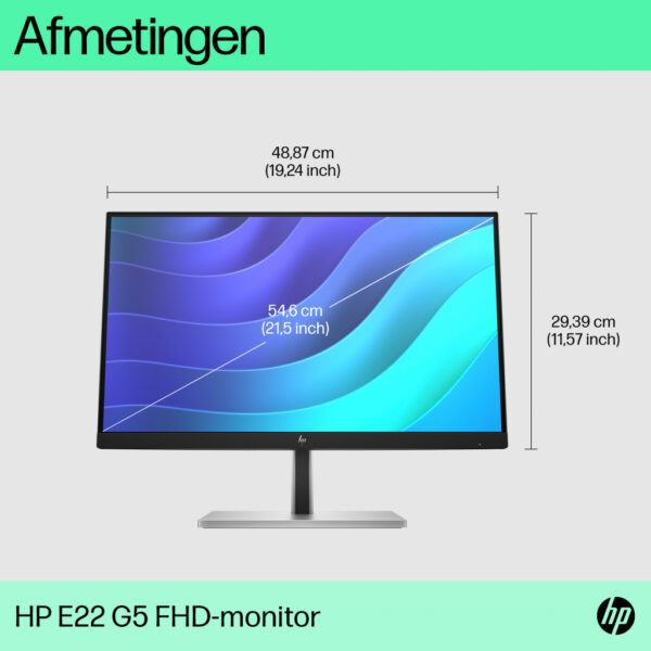 HP E-Series E22 G5 FHD-monitor - Afbeelding 2