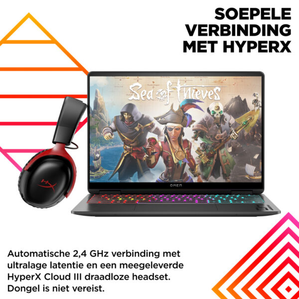 HP OMEN 14-fb0090nd Intel Core Ultra 9 185H Laptop 35,6 cm (14") 3K 32 GB LPDDR5x-SDRAM 1 TB SSD NVIDIA GeForce RTX 4070 Wi-Fi - Afbeelding 8