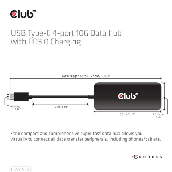 CLUB3D CSV-1548 interface hub - Afbeelding 4