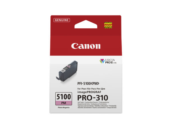 Canon PFI-5100 PM inktcartridge 1 stuk(s) Origineel Foto magenta