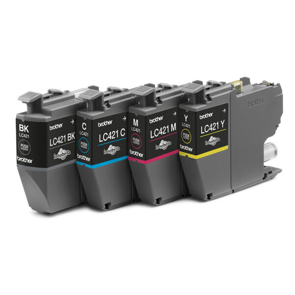 Brother LC421VAL inktcartridge 1 stuk(s) Origineel Zwart, Cyaan, Magenta, Geel - Afbeelding 2